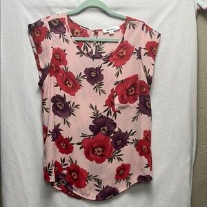 Alice Blue Pink Graphic Blouse